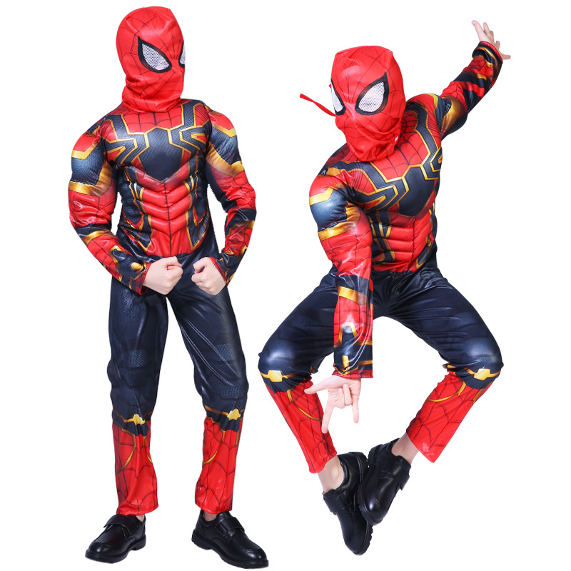 Halloween Costume Child Avengers Captain America Iron Man Superman Spiderman Optimus Prime Muscle Suit