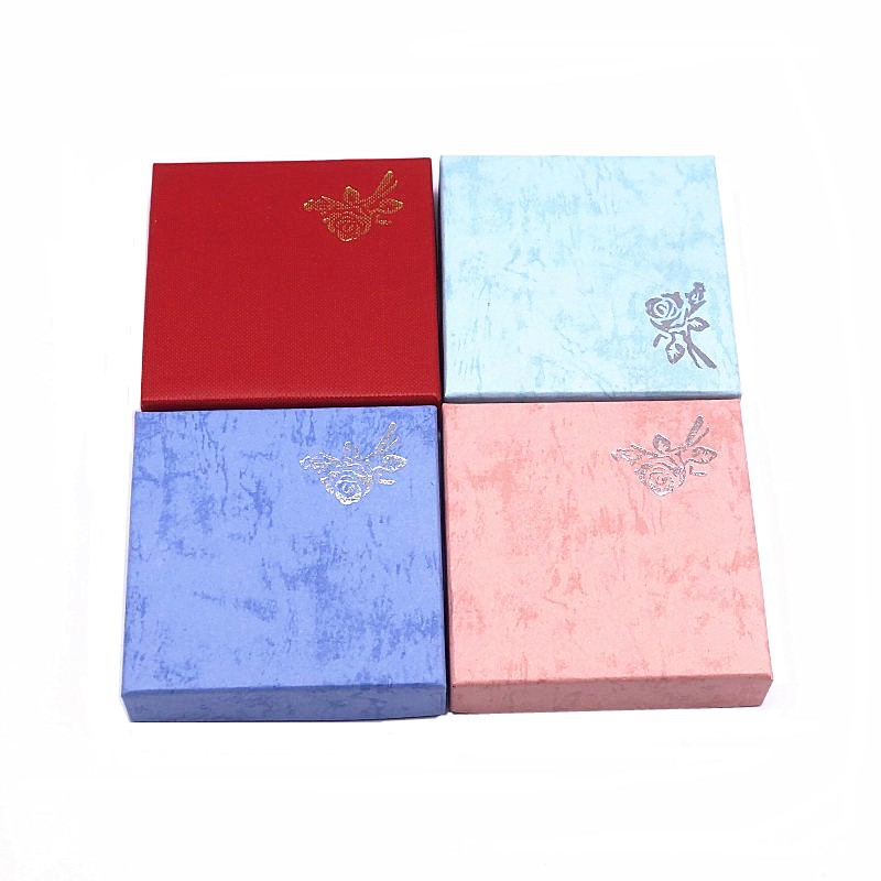 Factory direct jewelry printed bracelet box heaven and earth box 9*9 jewelry packaging box gift jewelry