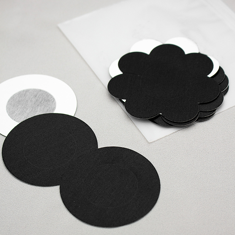 Cross-border supply silk satin silicone chest patch anti-bump disposable areola patch breathable breast patch
