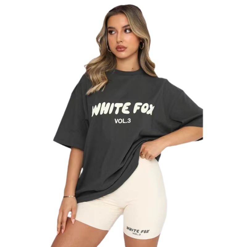2024 Summer Cross-border Hot Selling Men's and Women's Same Suit TK Independent Station Hot Selling T-shirt Base Shirt Live Tkk