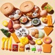 Chinese and western food 55 piece set (OPP bag)