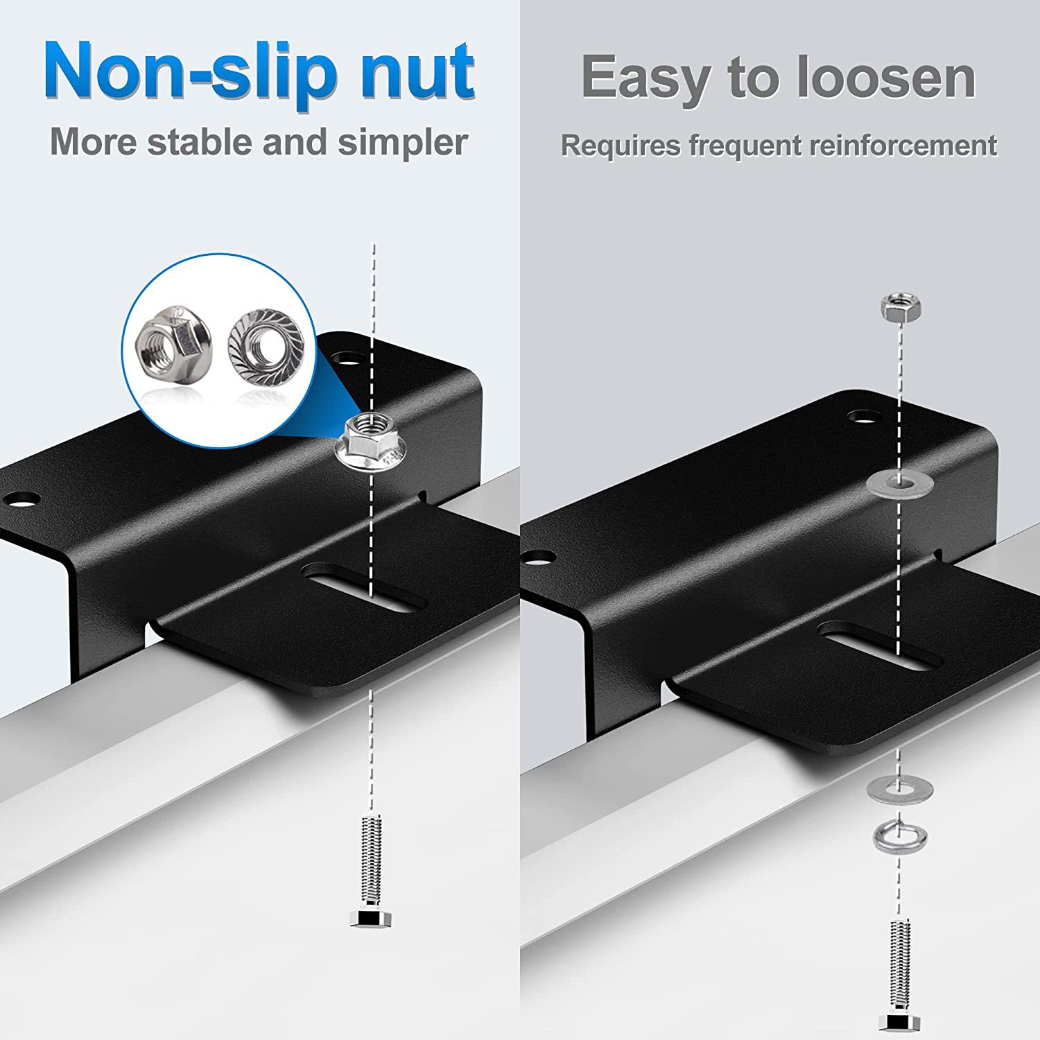 Solar panel aluminum Z bracket 4-piece set black spray roof solar panel installation support
