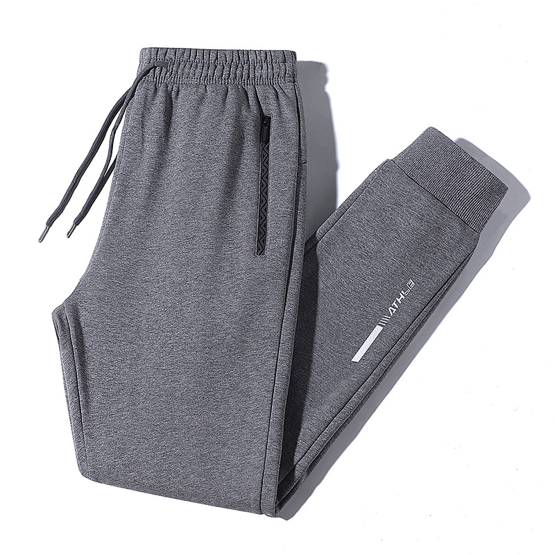 L-8XL Spring and Autumn New Cotton Men's Trousers Sports Casual Straight Leg Pants for Students