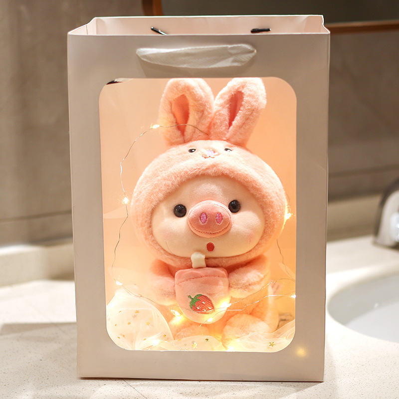 ミルクティー豚の人形かわいいウサギの人形の逸品の子供機の人形のかわいいウサギの人形の卸売り|undefined