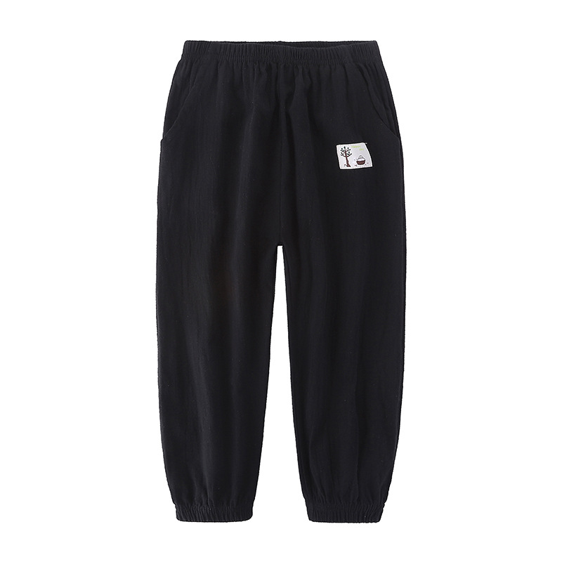Children's Pants Spring and Summer Thin Children's Loose Leisure Sports Anti-mosquito Pants Children's Pocket Outer Wear Long Pants Wholesale