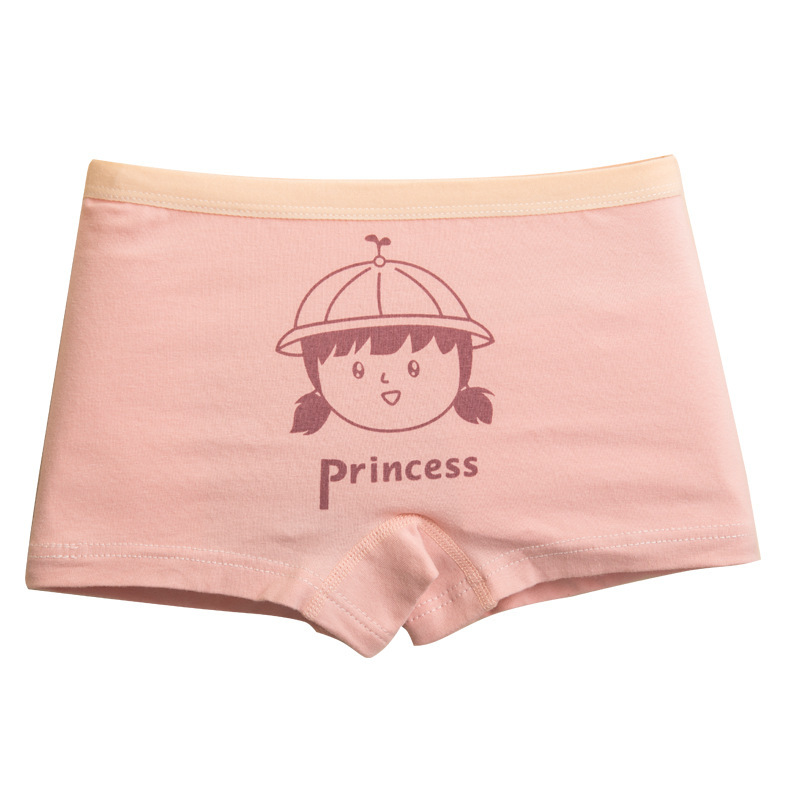 Summer thin children's boxer cotton girls' underwear large children's cotton shorts boxer pants without butt