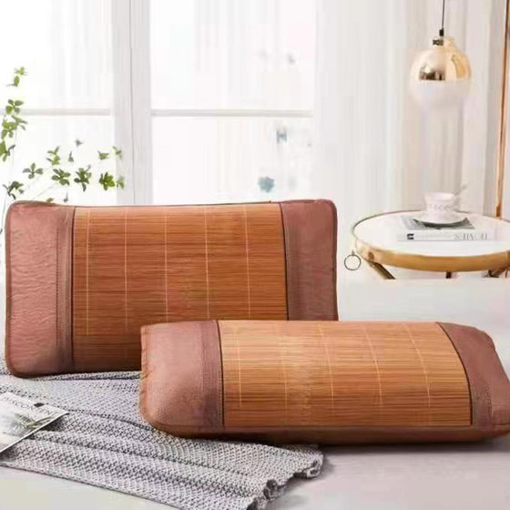 Wholesale summer cool pillowcase rattan mat single double pillow mat summer pillow case summer pillow case a generation of hair