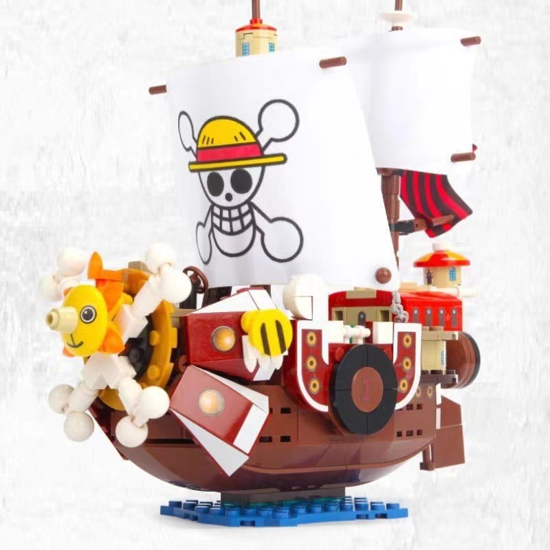 Chinese building blocks One Piece Miles Sunshine Pirate Ship Chopper figure assembled building block toy sy6299