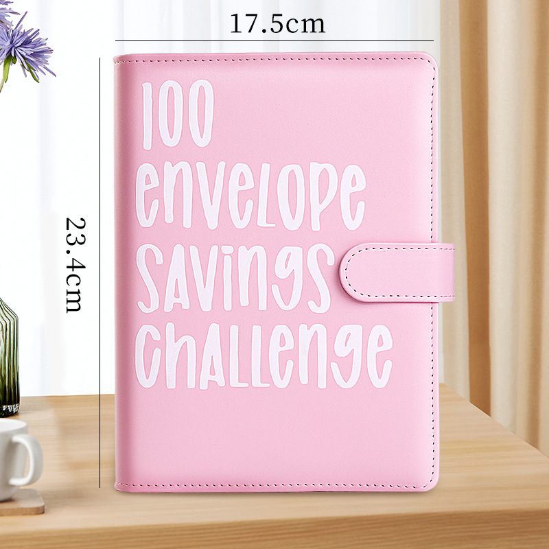 100 EnvelopeChallenge 100-day couple challenge to save money and save money loose-leaf money saving notebook