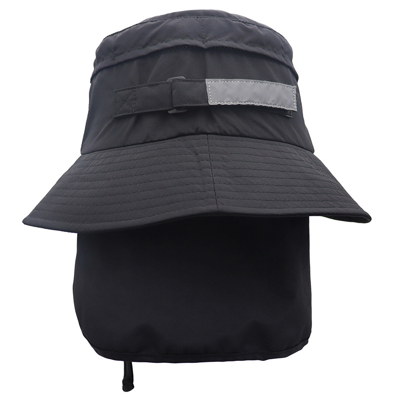 UPF50 detachable fisherman hat riding wild adventure fishing quick-drying cap sunscreen neck protection surfing cap cross-border