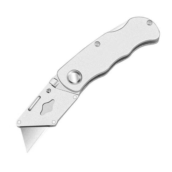 Xin Dao Aluminum Alloy Folding Art Knife Wallpaper Knife Hold Thickened Heavy-duty All-steel Dismantled Electric Knife Horn Trapezoidal Blade