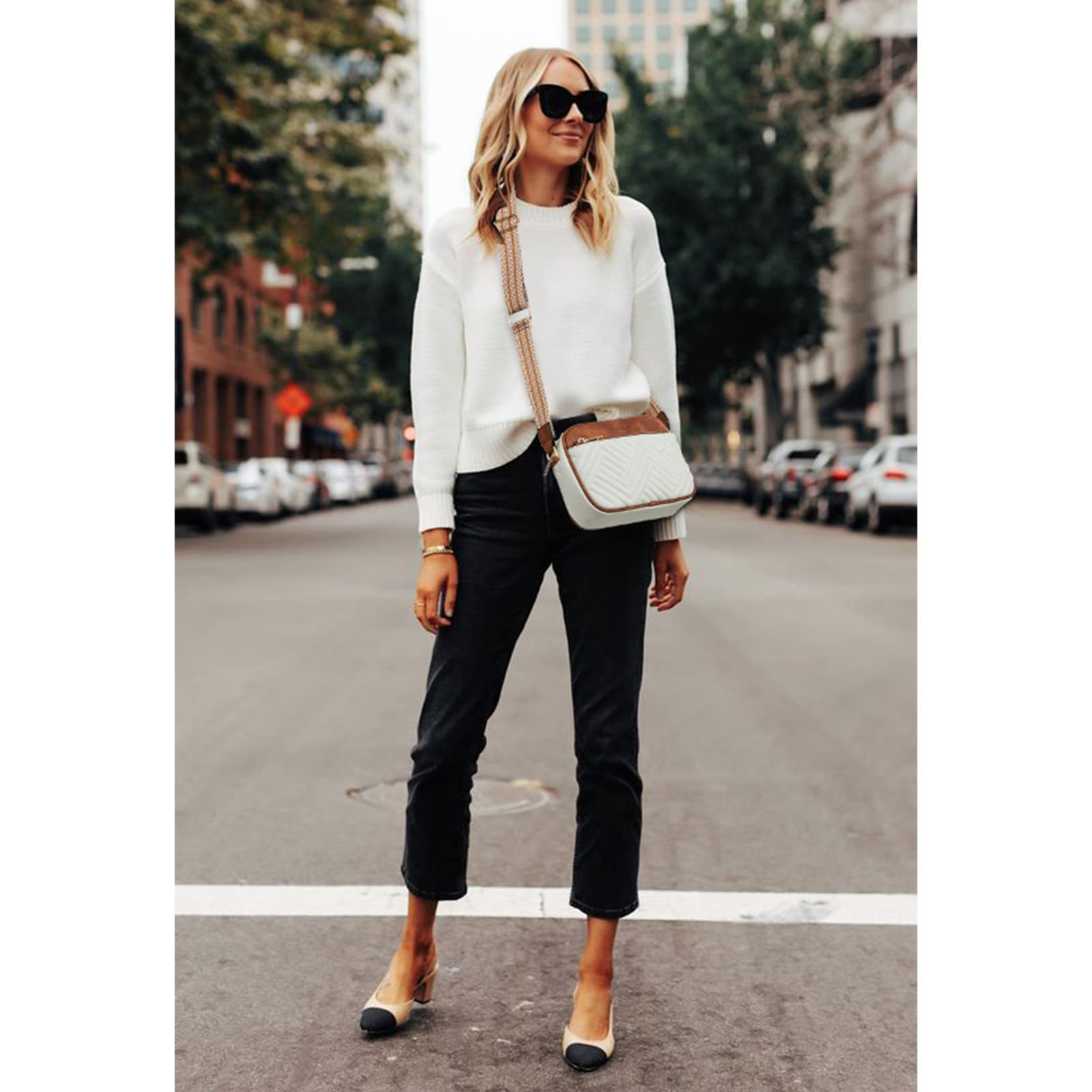 Cross-border wholesale 2024 new design crossbody bag trendy versatile women's shoulder bag small square bag with floral shoulder strap