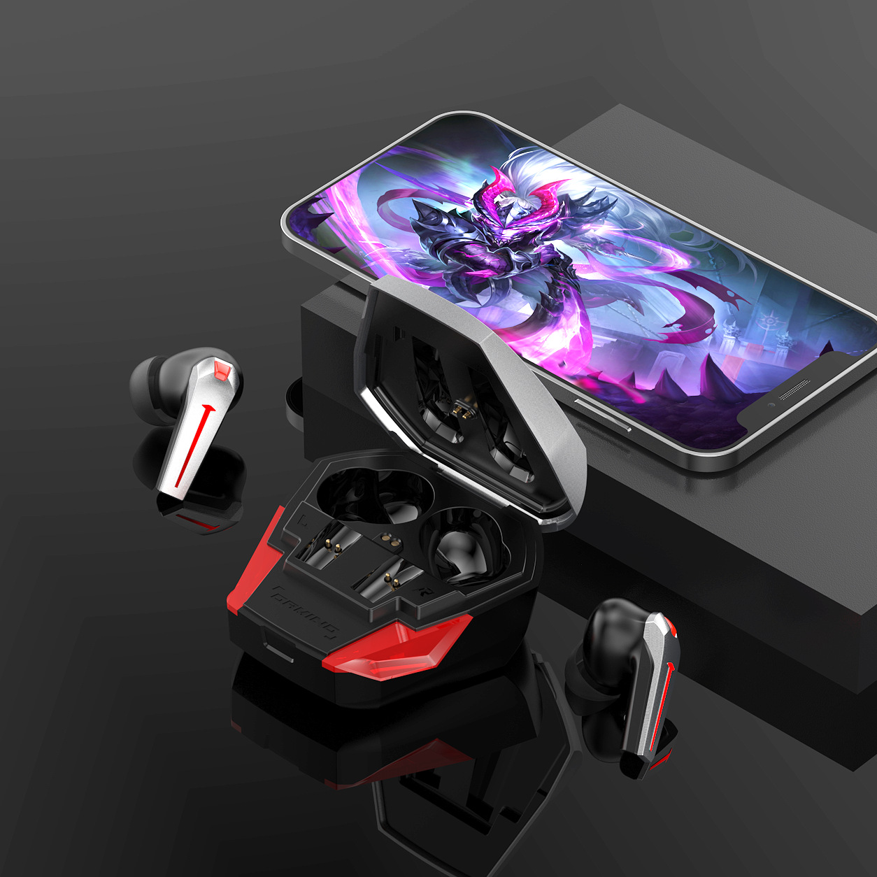 Factory cross-border new private model K80 e-sports game Bluetooth headset wireless TWS Sports in-ear headset