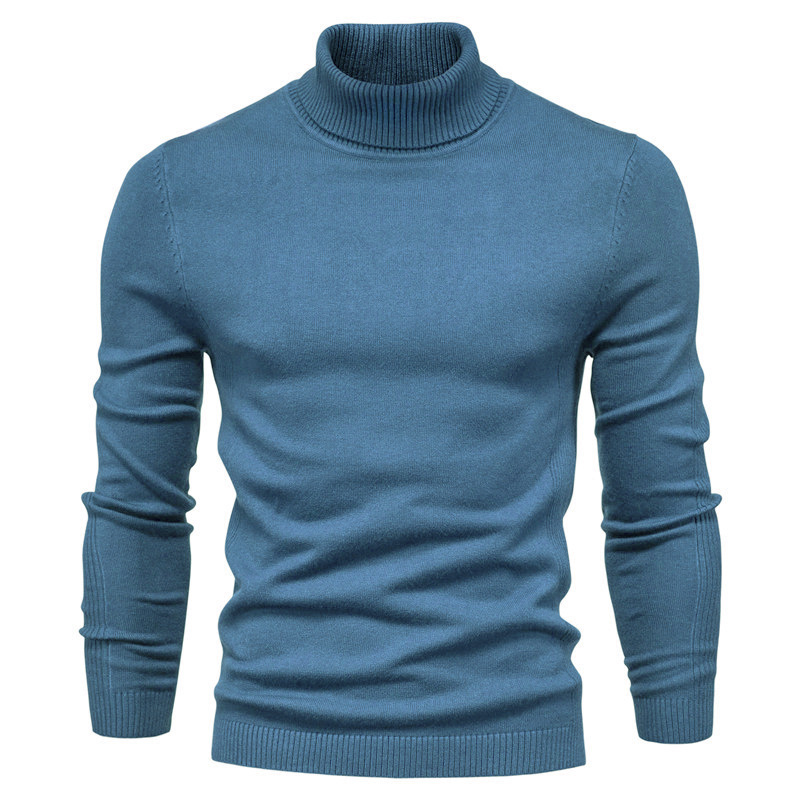Cross-border foreign trade autumn and winter new casual men's pullover turtleneck men's casual sweater cross-border sweater