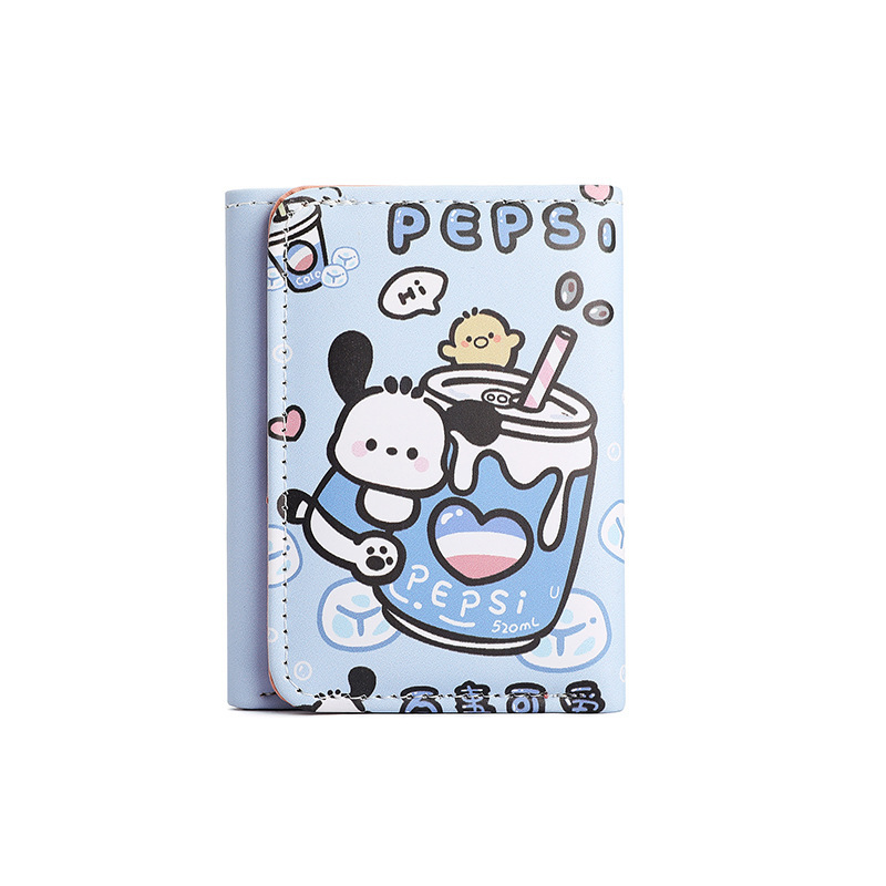 Factory direct 30% discount wallet female niche personality high sense cute cartoon small coin purse student short wallet