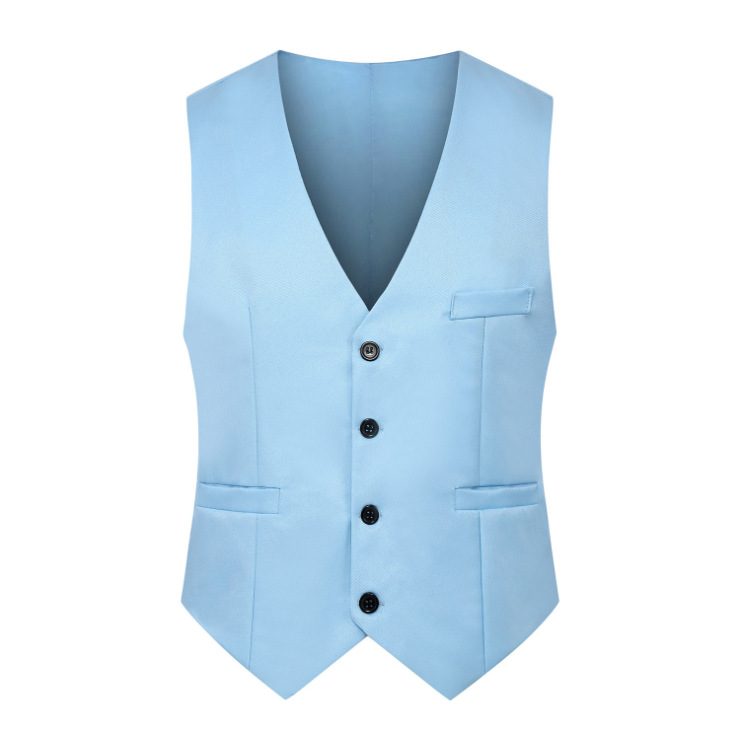 Cross-border foreign trade wholesale large-scale fashion new waistcoat slim casual waistcoat men's 3D map available for foreign trade