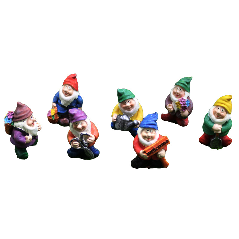 Moss Micro Landscape Decorations Garden Dwarf Ornaments Cross Border Resin Crafts Christmas Gnome Elf
