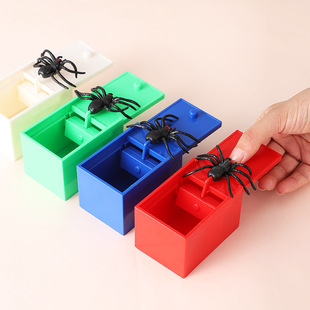 Surprise Spider color box TikTok same style trick spoof Halloween creative funny Spider box factory wholesale