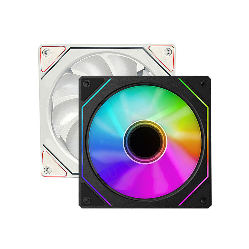 Prism 4pro ARGB chassis cooling fan shengguang synchronous 5V3 pin 12CM positive leaf fan chassis radiator