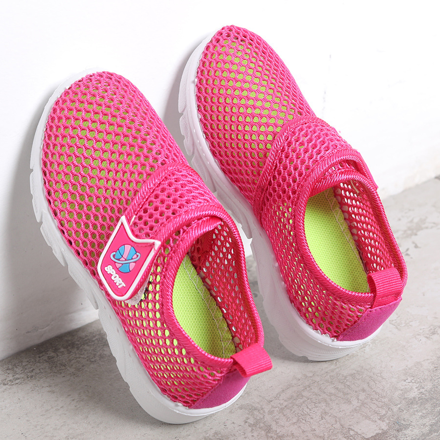 Summer Children's Shoes Mesh Shoes Boys Casual Shoes Children's Sports Shoes Girls Korean Style Single-layer Shoes Baby Breathable White Shoes