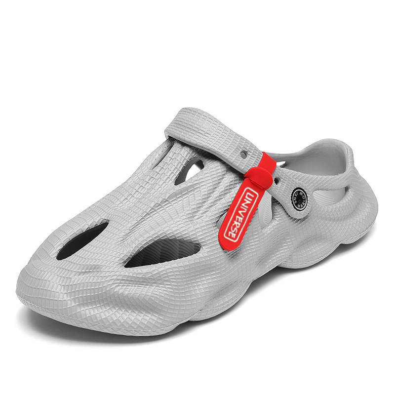 2023 Summer new fashion closed toe Beach men's sandals outer wear hollow breathable non-slip dual-use coconut hole shoes