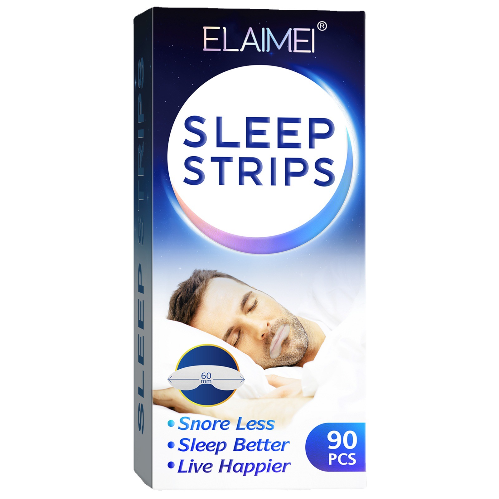 Elaimei Lip Shaped Breathing Correction Sleep Closed Mouth Patch Healthy Nasal Breathing Snoring Stopper Sleep Promoter