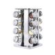 Rotatable Stainless Steel Seasoning Rack Multi-layer Household Kitchen Seasoning Storage Rack Glass Seasoning Bottle suit Stainless Steel