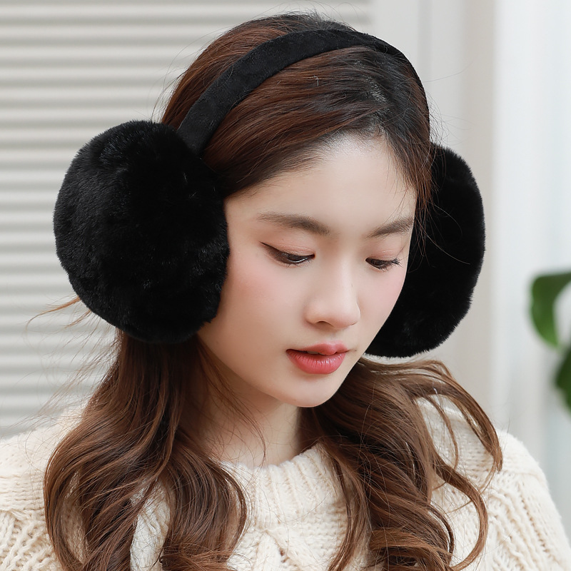 New Foldable Imitation Rabbit Hair Earmuffs Women's Winter Warm Earmuffs Cute Student Earmuffs Warm Earmuffs Earmuffs