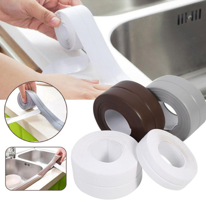 3.2m * 3.8cm waterproof tape kitchen sink gap seam wall corner sticker sealing strip