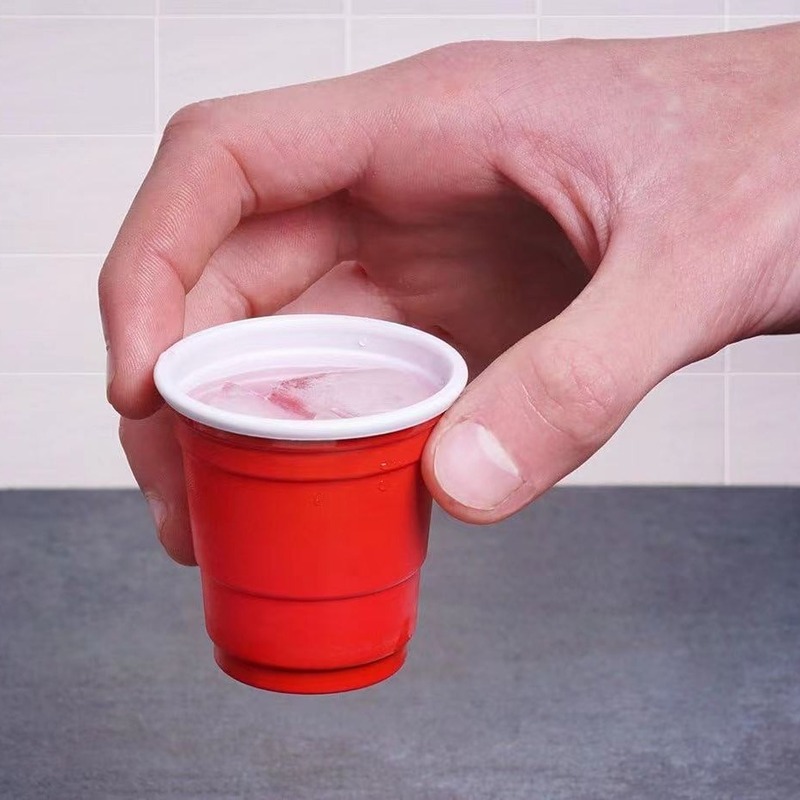 一口カップPS58ml2oz使い捨てプラスチック二色カップパーティーカップ結婚乾杯カップ祭りカップ|undefined