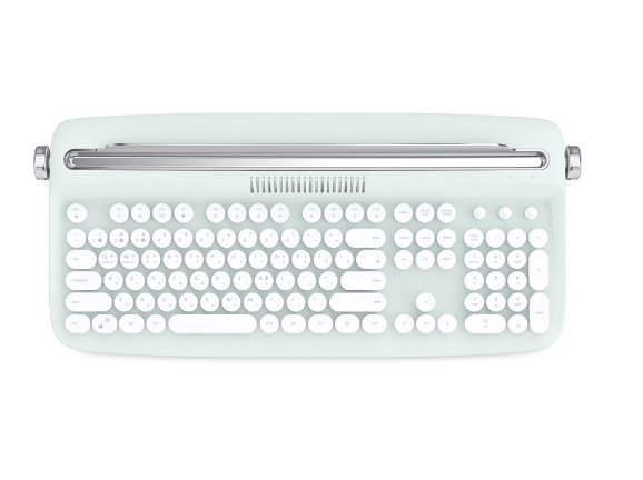 B503 Bluetooth wireless office typewriter feel keyboard tablet universal fashion retro round key cap English