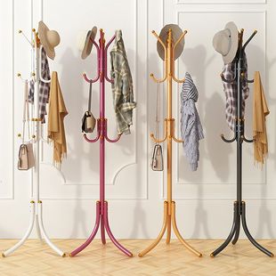 Coat Rack Floor Bedroom Hanger Simple Vertical Clothes Rack Household Doorway Bag Rack Living Room Storage Rack