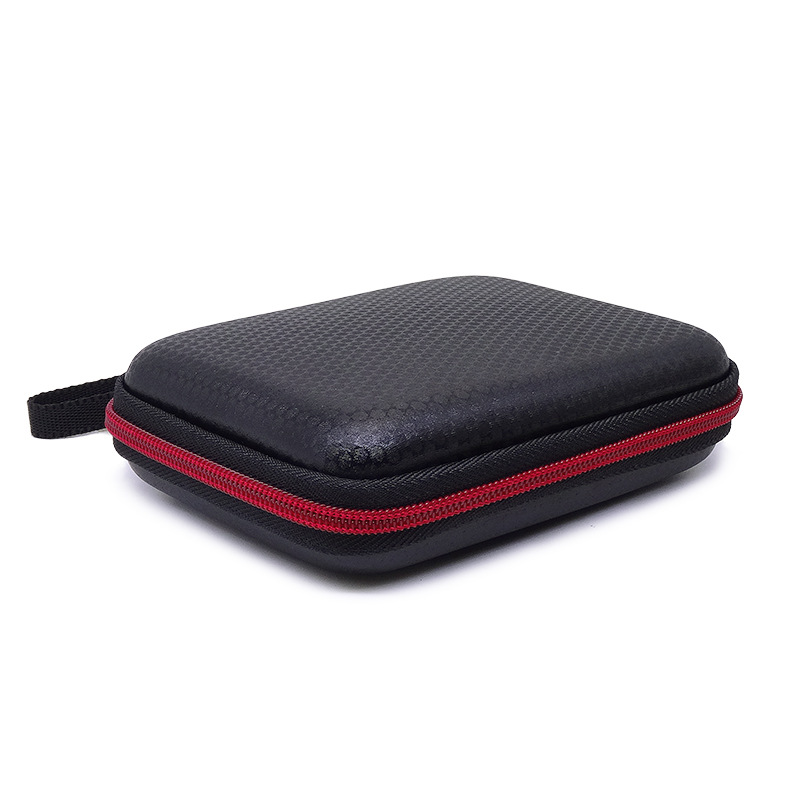 Spot leather EVA2.5 inch mobile hard disk bag gold tax disk protection bag U shield U disk storage bag finishing bag