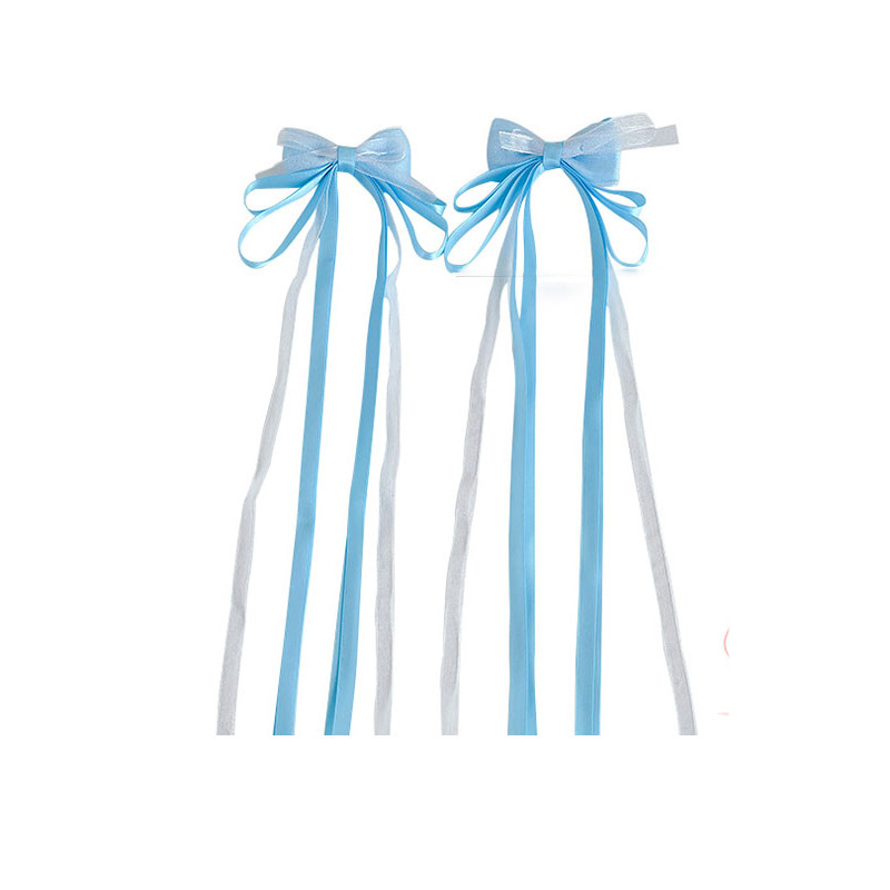 Hanfu headdress girl hair band tie hair bow braid hair clip girl princess long ribbon hairpin hair accessories wholesale