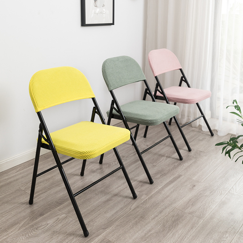 Household Folding Chair Cover Simple Modern Office Hotel Universal Split Elastic All-inclusive Dining Table Stool Cover