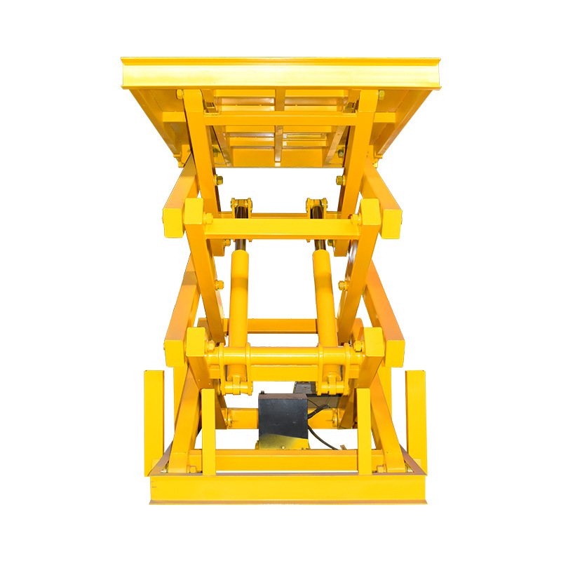 Electric hydraulic lifting platform manufacturers bottomless pit heavy lift warehouse loading and unloading fixed scissor lift