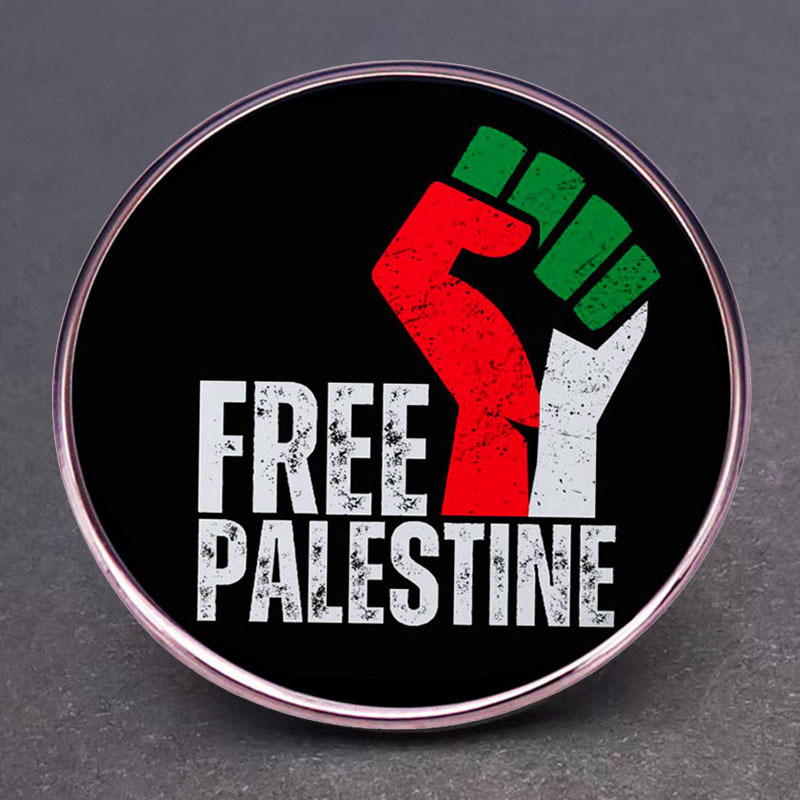 Free Palestine brooch Liberation Palestine pin badge metal alloy badge accessories