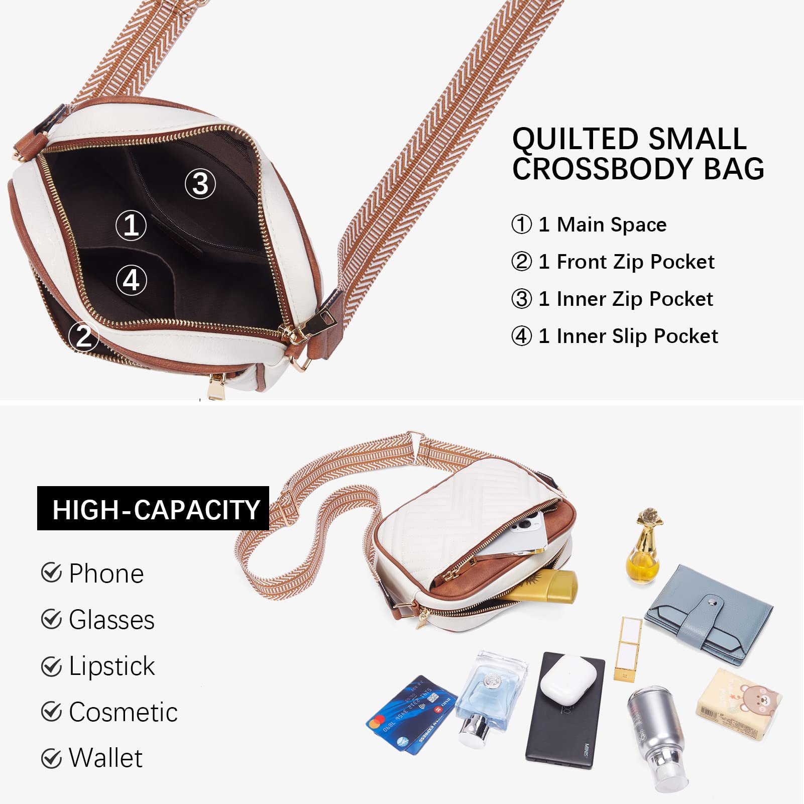 Cross-border wholesale 2024 new design crossbody bag trendy versatile women's shoulder bag small square bag with floral shoulder strap