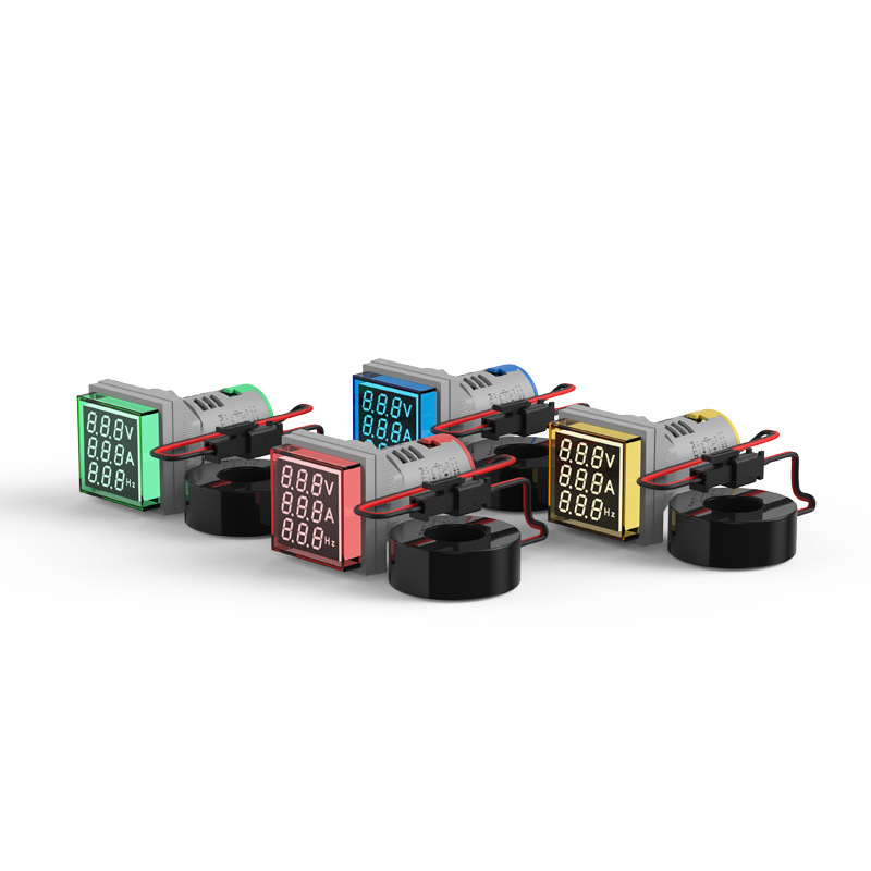 Voltage and current Hertz meter three display table digital indicator light AD16-22 small mini LED meter