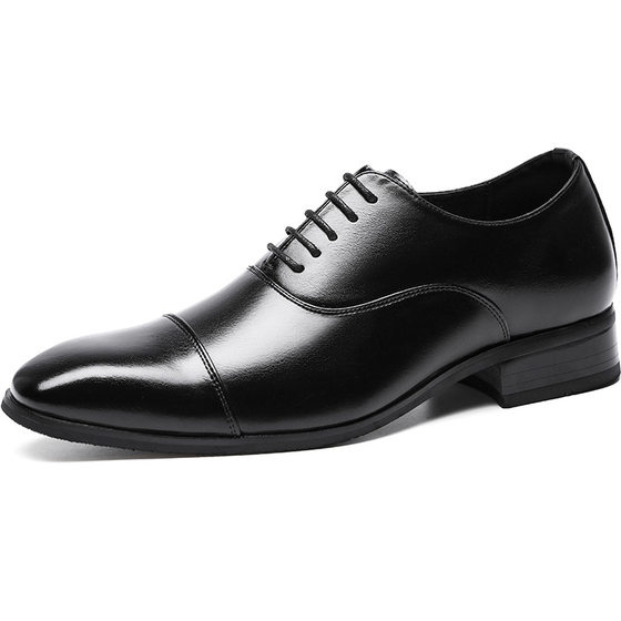 Oxford Shoes Japanese Dress Shoes Men's Business Work Shoes Amazon Explosions British Four Seasons Wedding Shoes Large Size 4546