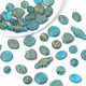 Acrylic Baroque Vintage Gold Oval Olive Flatten Beads Pumpkin Beads DIY Jewelry Earrings Accessories