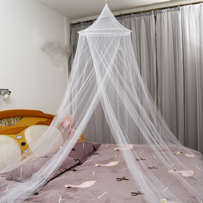 Princess mosquito net large round top single door mosquito net court ceiling round tent double dome mosquito net manufacturer