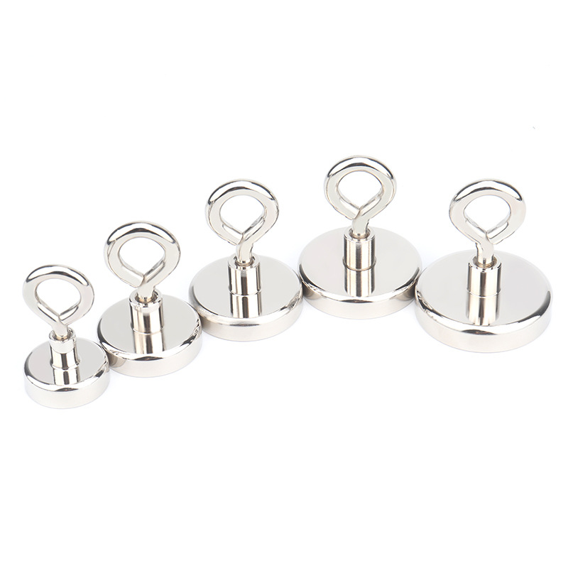NdFeB strong magnetic hook round closed magnet hook magnet strong magnetic sheep eye sucker anti-collision magnet