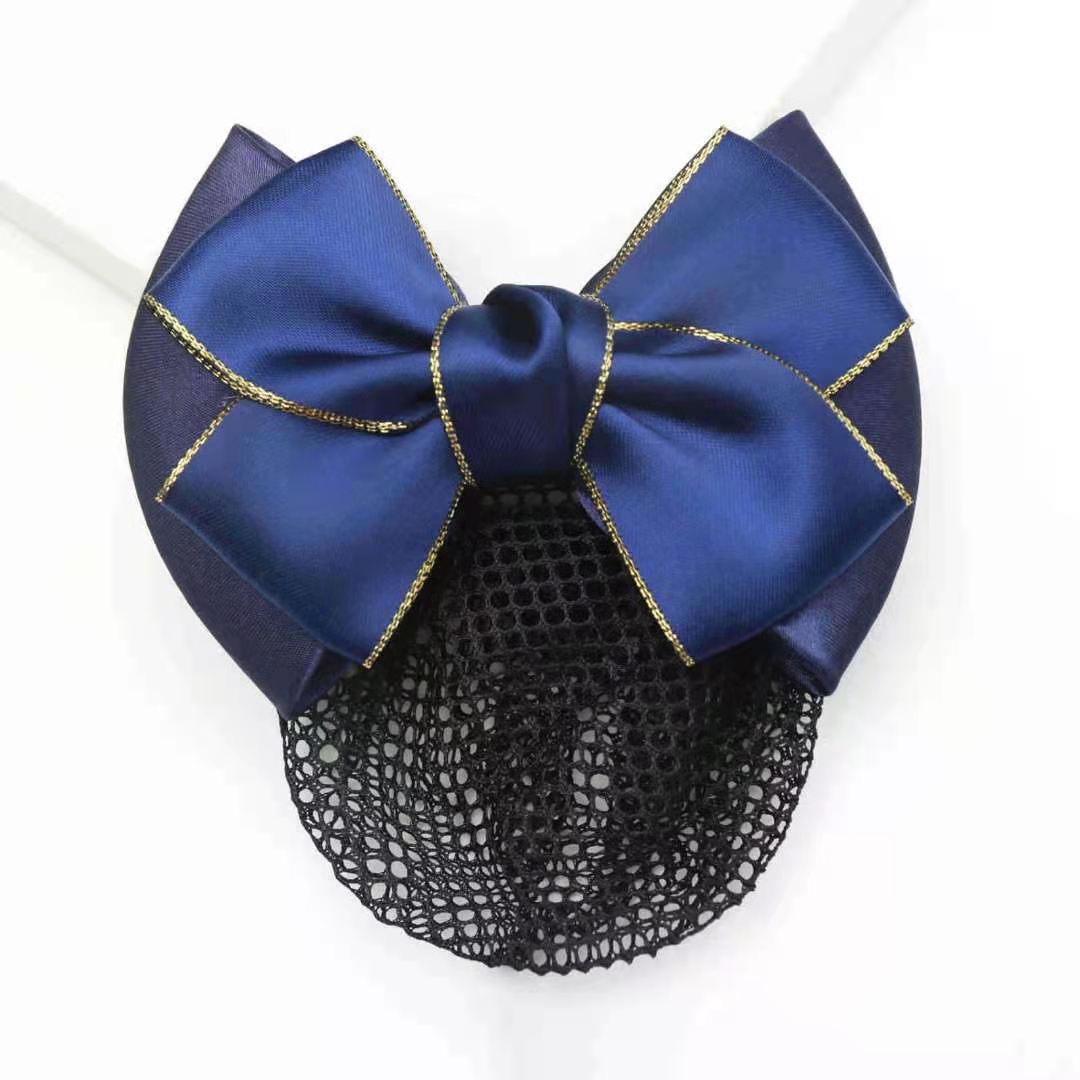 Hotel Waiter Head Flower Korean Telecom Mobile Stewardess Nurse Bank Net Flower Fixture Hair Net Pocket Headwear