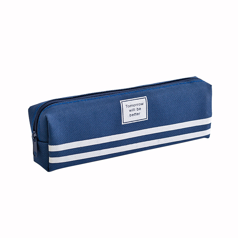 Large Capacity Portable Pencil Case for Women Simple ins Girls Junior High School Canvas Advertising Gift Stationery Box Printed logo