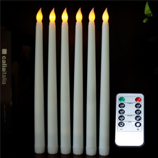 10 key remote control long rod electronic candle lamp cross border home Christmas Halloween magic wand suspended rod wax
