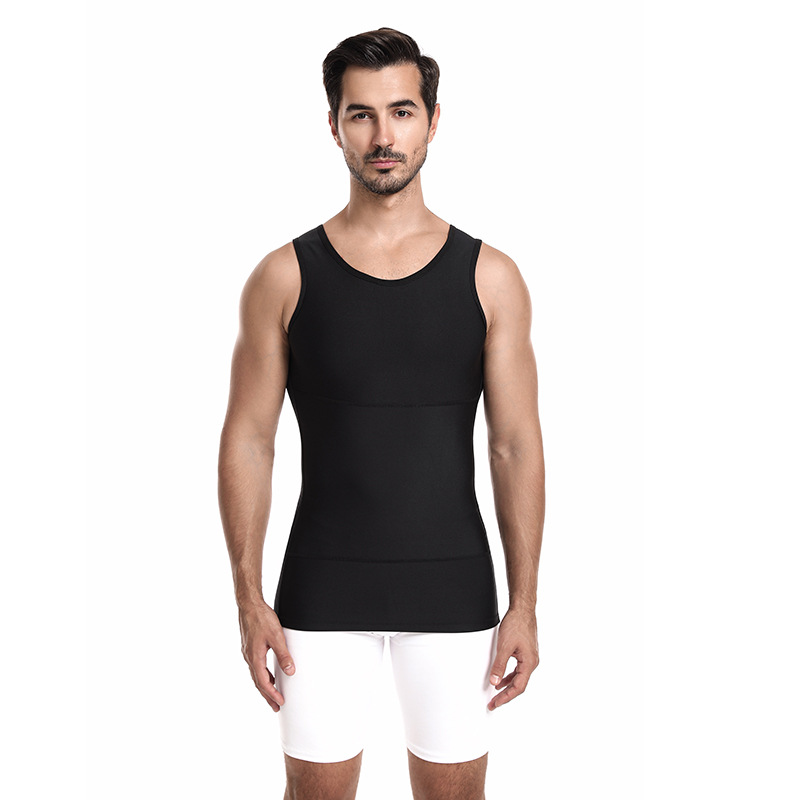 230 grams of tremolo with hidden meat artifact new 3 generation slim men's shapewear belly corset chest vest
