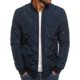 2022 AliExpress Amazon European Code Foreign Trade Cotton Clothes Fall/Winter Men's Color Loose Jacket Rhombus Cotton-padded jacket Factory