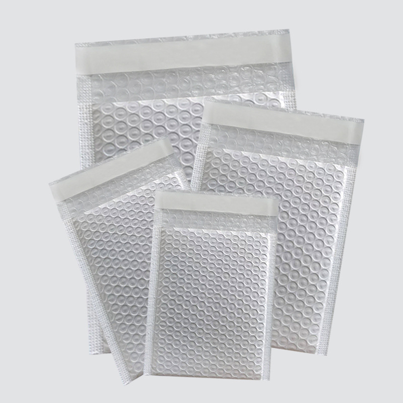 Bubble Bag Matte Composite Pearlescent Film White Packing Express Thickened Bubble Bag Envelope Bag Shockproof Bubble Bag