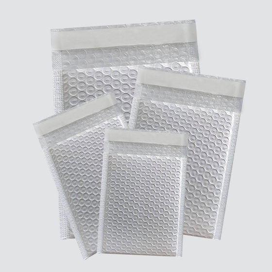 Bubble Bag Matte Composite Pearlescent Film White Packing Express Thickened Bubble Bag Envelope Bag Shockproof Bubble Bag